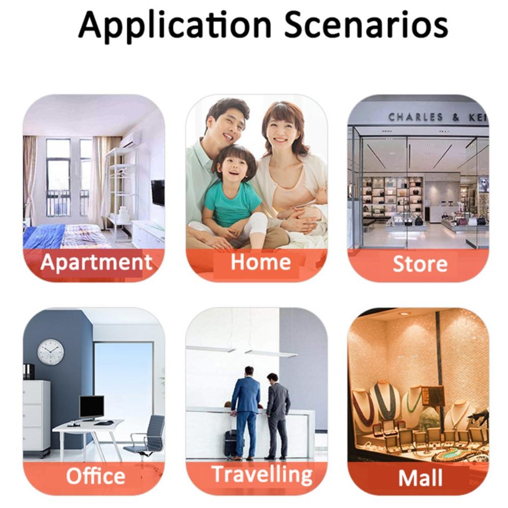 Домашний WiFi-датчик двери, совместимый с Google Assistant, беспроводной интеллектуальный датчик открытия и закрытия двери