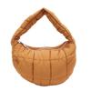 Korean Niche Fashionable Pleated Cloud Bag Female Foreign Style Solid Color Personalized Hand Carry Cotton Clothes Bag