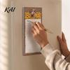 To-do List with Magnet Magnetic Refrigerator Notepad, Highland Cow/Bow/Leopard Print, Shopping Sunflower Kitchen Memo Pad for Fridge And Metal