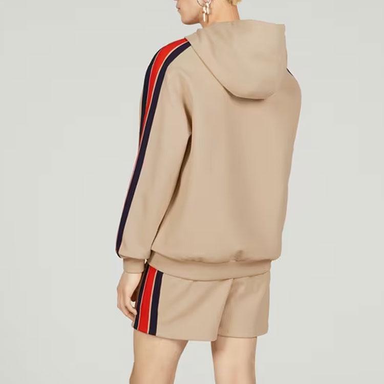 GUCCI Stripe-detail Gg Hoodie 733972-XJFFB-9117