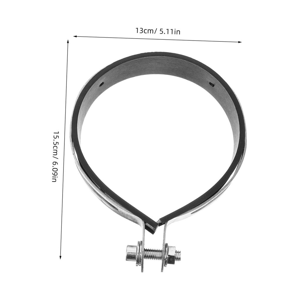 OSALADI Exhaust Pipe Retention Ring Clamp Muffler Sleeve Coupler Bolt Band Exhaust Band Hanger