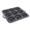 Silicone Donut Mold 9 Cavity Prevents Stick Safe Heat Resistance Doughnut Pan Set for Cake Biscuit Bagels Muffins