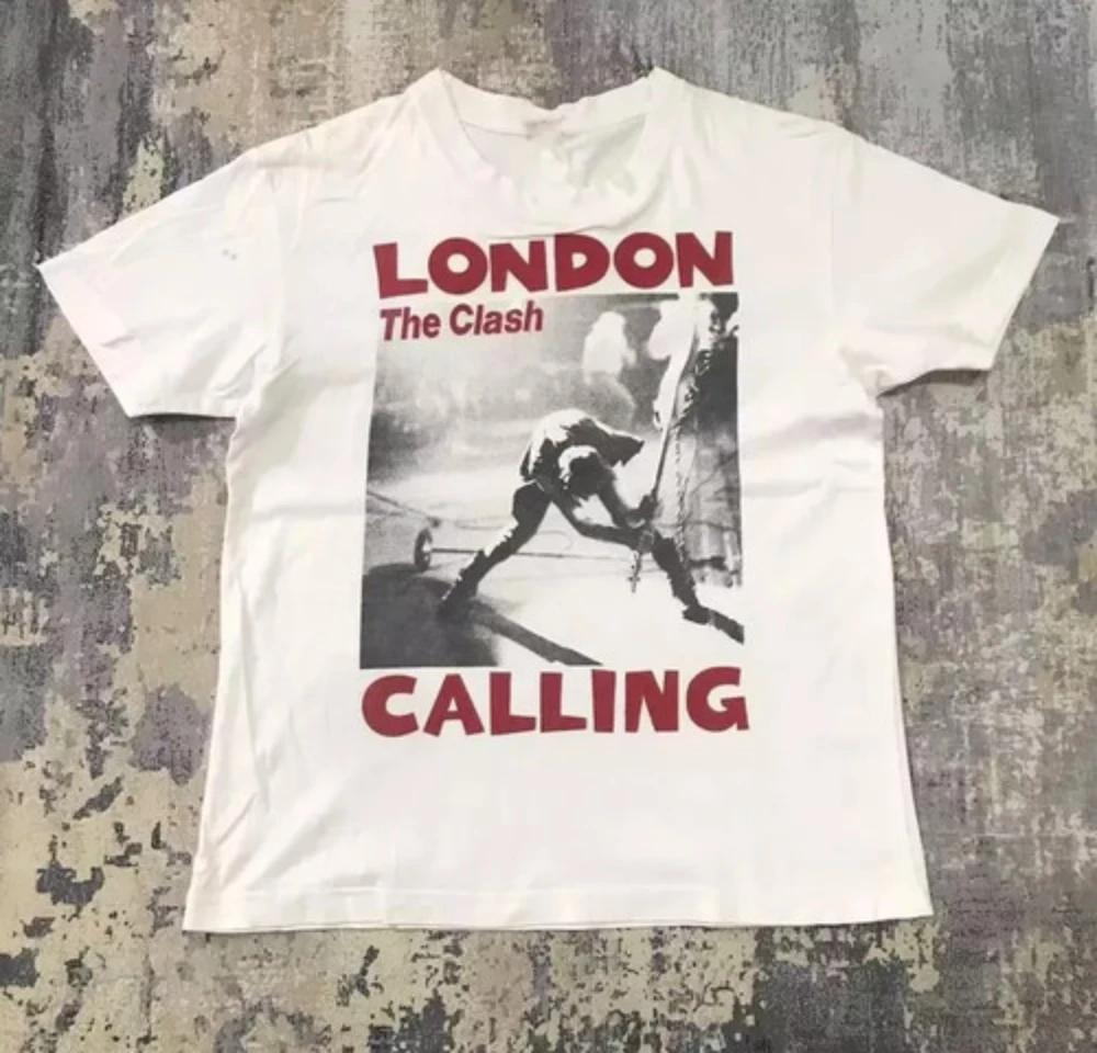 The Clash London Concert Punk Theme T-Shirt - Loose Fit Cotton Unisex Streetwear Top Graphic T Shirts Harajuku T Shirt