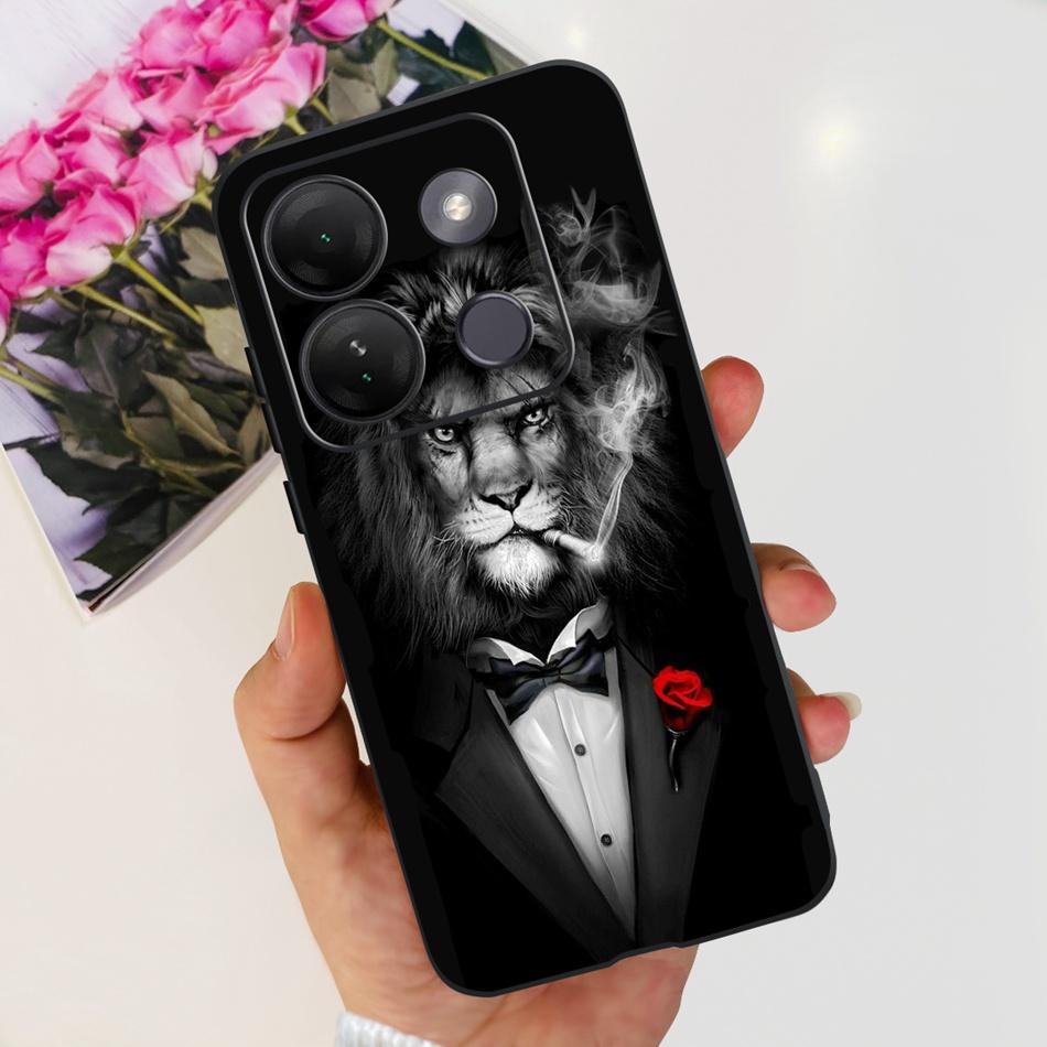 Для Infinix Smart 7 HD Чехол Smart 7HD X6516 2023 Элегантная Печать Мягкий Силикон ТПУ Тонкий Задняя Крышка Телефона