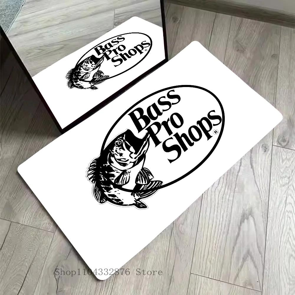 VIKAMA Bass Pro Shops Floor Mat Absorbent Non-Slip Area Rug Home Decor Kitchen Bathroom Carpet Doormat Fishing Hunting Theme