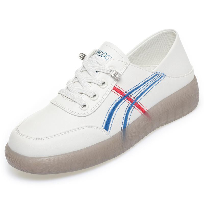 Повседневная женская обувь на весну и осень с мягкой нескользящей подошвой, удобная для путешествий белая обувь, женские туфли с подошвой из коровьей кожи