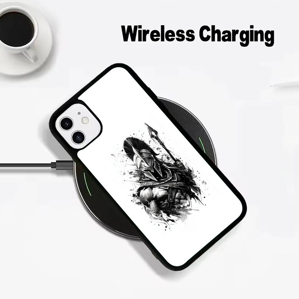 Cool S-Spartan Phone Case For IPhone17 16 15 14 13 12 11 Pro Max 16/15/14Plus Wireless Charger Cover Funda