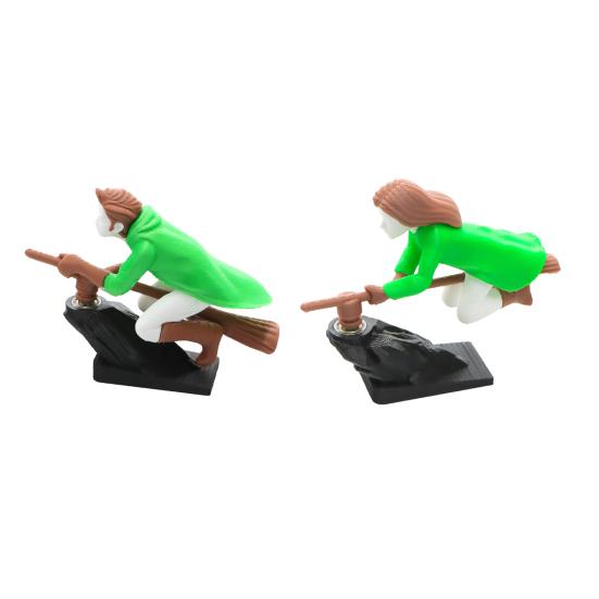 2 шт. Настольное украшение для дрифта «Летающая метла», Декор для автомобиля, Веселая игрушка-волшебник на приборную панель с плавным движением, Салон автомобиля