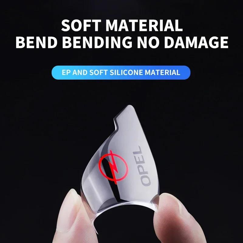 VKXG1 2pcs Transparent Car Door Corner Anti-collision Covers Stickers For Opel Astra Insignia Mokka Zafira Corsa Vectra Antara Meriva