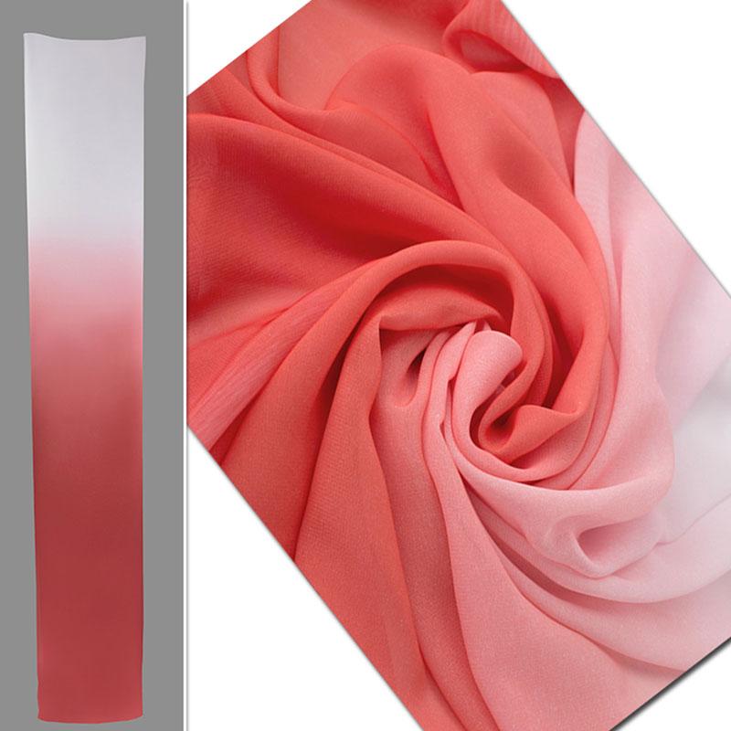 1/3/5M 100D Ombre Chiffon Fabric Gradient Two-tone Color Ombre Fabric For Diy Ancient Hanfu Fabric Dress Performance Costume