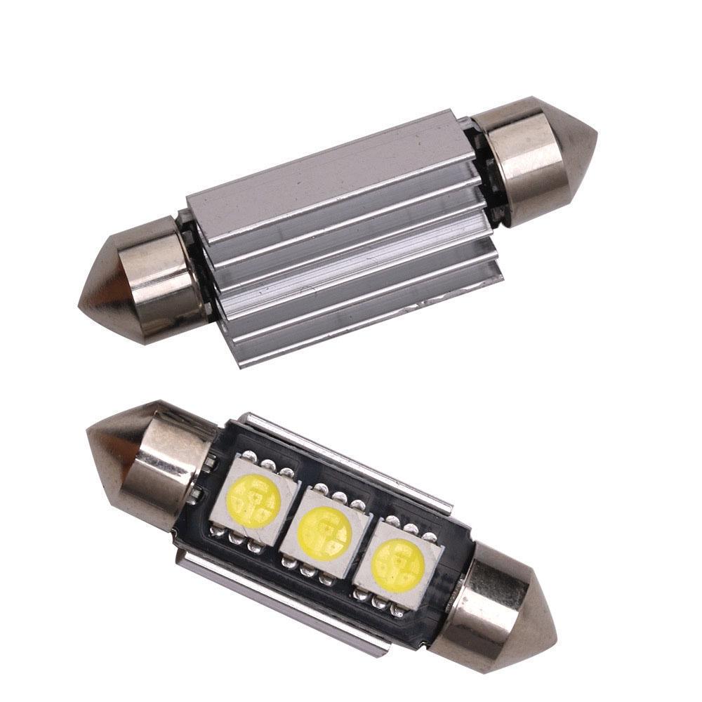 2/1 шт 12 В гирлянда 3SMD Canbus 36 мм CANBUS без ошибок 3 светодиодных купольных светодиодных лампочки для номерного знака