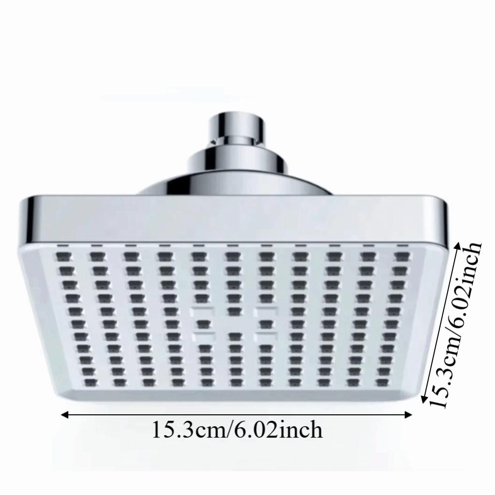 Portable Rainfall Shower Head Square Design Waterfall Shower Head Filter Shower Head Easy To Clean