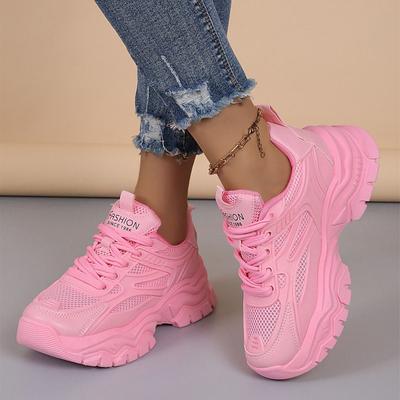 Женские кроссовки Mesh Dad Shoes в европейском и американском стиле — стильные, дышащие и удобные повседневные кроссовки для студентов и любителей спорта.