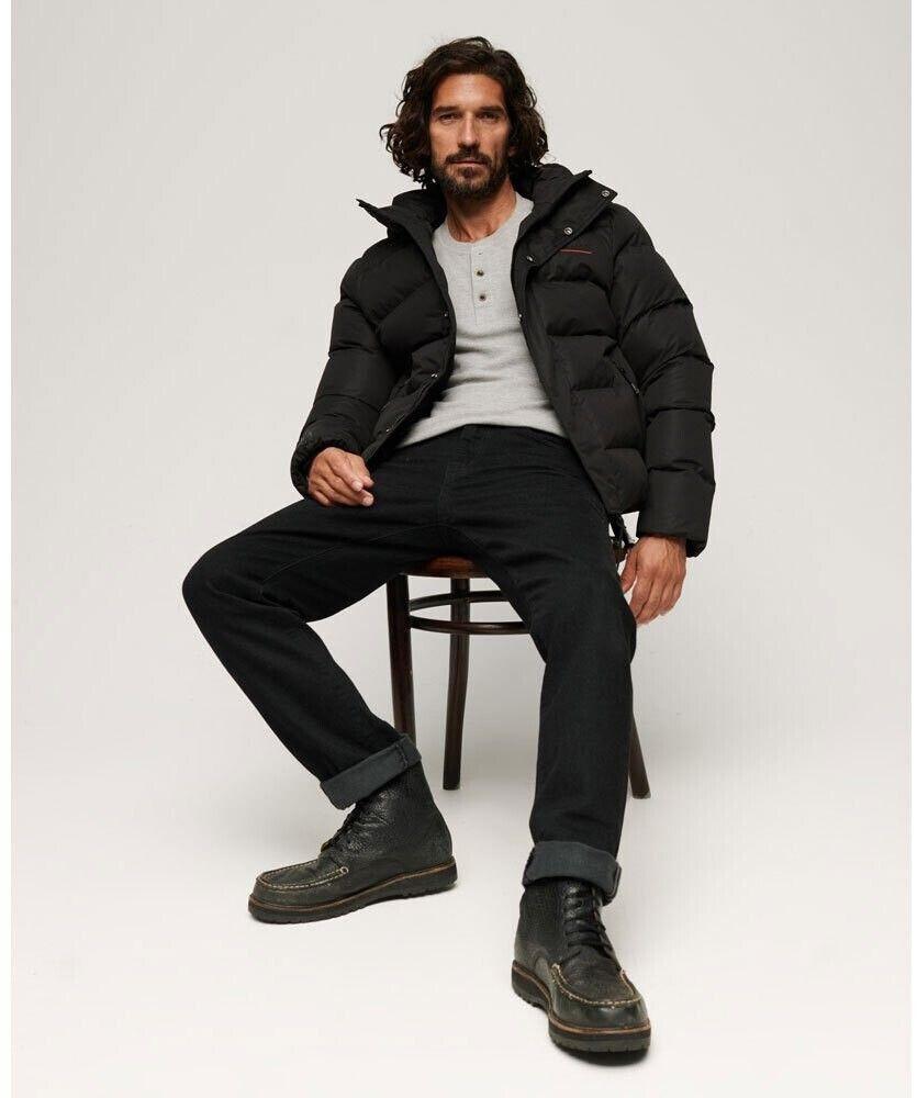 Зимняя куртка Superdry Microfibre Sport Puffer Jacket (M5011760A) серый
