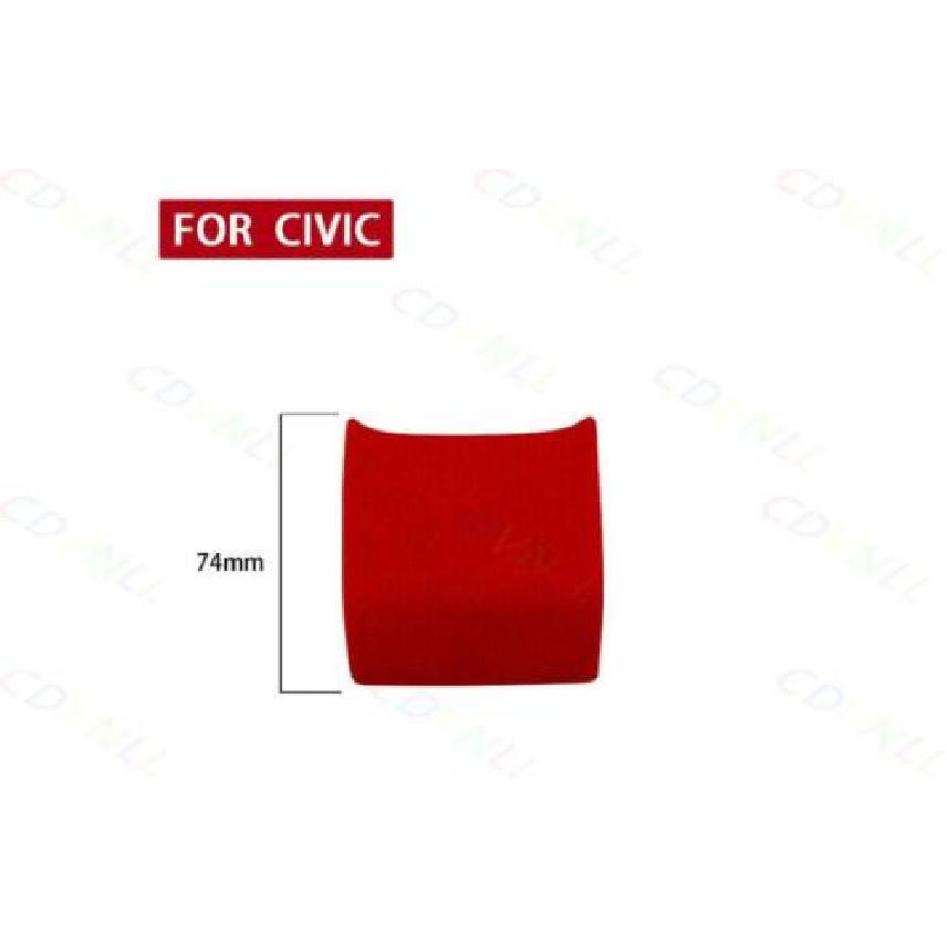 Декоративная накладка на панель переключения передач центральной консоли для Honda Civic 10-го поколения 2016- Красная замша