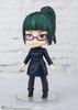 TAMASHII NATIONS Фигурка Figuarts mini Jujutsu Kaisen Maki Zenin, примерно 90 мм, окрашенная, подвижная, из ПВХ и АБС