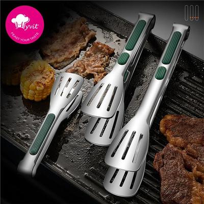 Нескользящие щипцы для еды из нержавеющей стали, зажим для мяса, хлеба, гриль, шведский стол, зажим для стола, кухонные инструменты, кухонные аксессуары