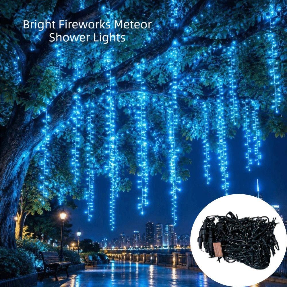 LED String Lights Waterproof Icicle Lights Waterfall Firecracker Waterfall Lights  Street