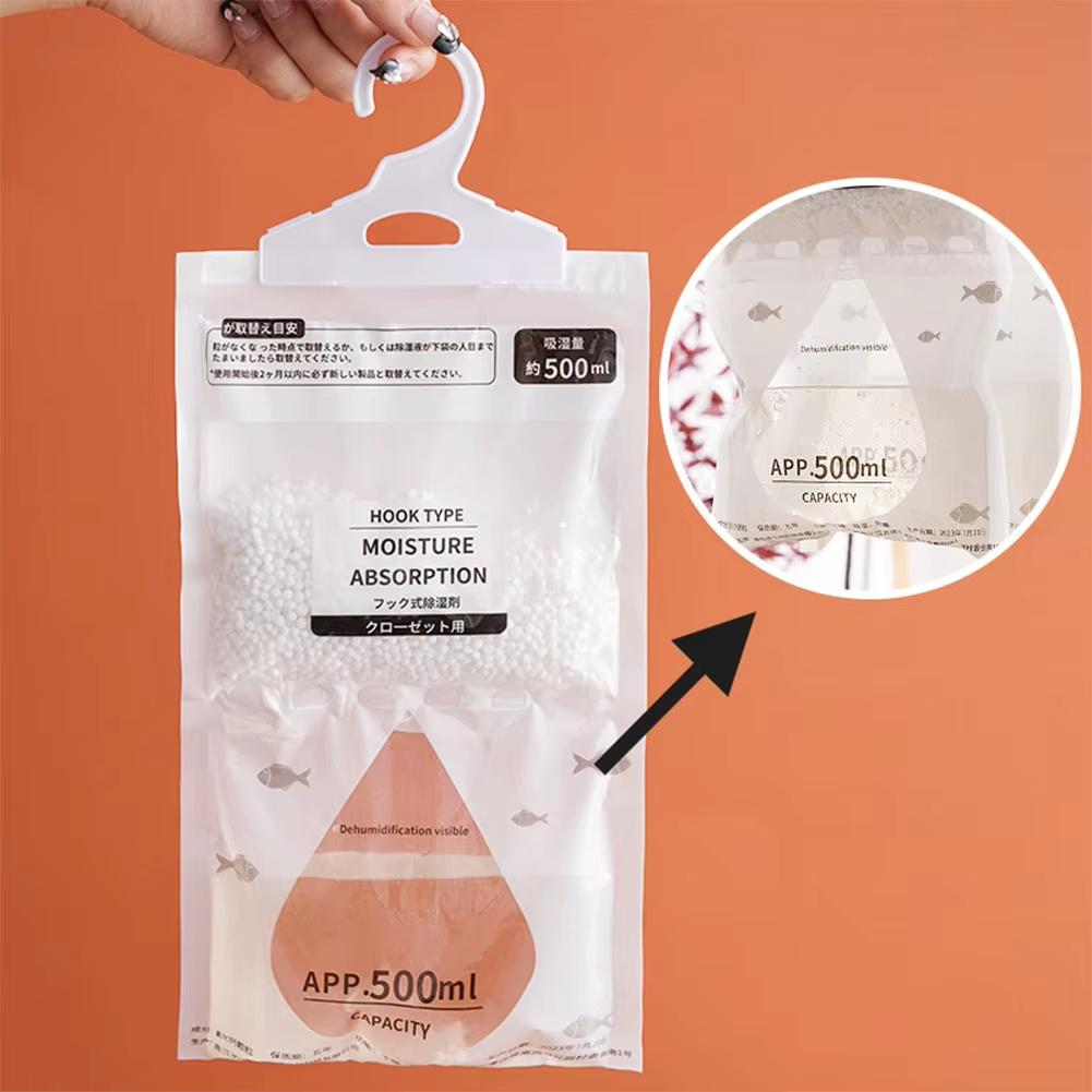 4/8Pcs Moisture Absorber Hanging Bags Wardrobe Anti-Mold Antihumidity Dehumidification Bag for Bedroom Closet Dryer Supplies