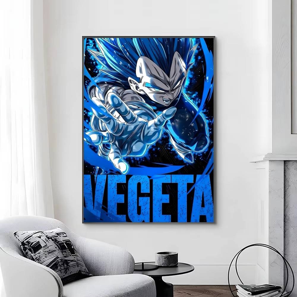 1 шт. Аниме DRAGON BALL Веджета плакаты Самоклеящаяся Бумажная Печать Домашняя Гостиная Спальня Прихожая Бар Кафе Искусство