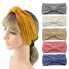Flat Needle Bow Headband Handmade Wool Knitted Headband Women'S Hair Accessories Autumn And Winter Warm Headband Headband Headgear