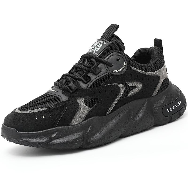 Весенняя мужская обувь новая дышащая обувь для охраны труда мужская трендовая универсальная с увеличением внутренней высоты нескользящая спортивная для отдыха