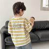 Boys' Striped Short-Sleeve Cotton T-Shirt