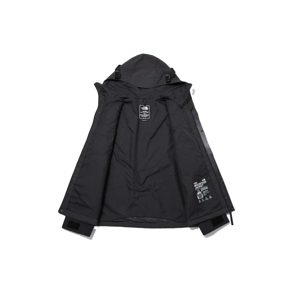 THE NORTH FACE Dark Night Forest Collection FW23 Waterproof And Windproof Windbreaker Jacket Unisex Black NJ2GP60A