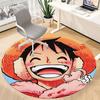 Коврик для офиса One Piece Luffy, Круглый ковер для помещений, Подходит для офиса, спальни, гостиной, Декор для дома, Декор комнаты a0908130