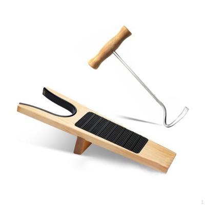 Съёмник деревянных ботинок с крючком для чистки и съёмник для парусиновой обуви Cowboy Men