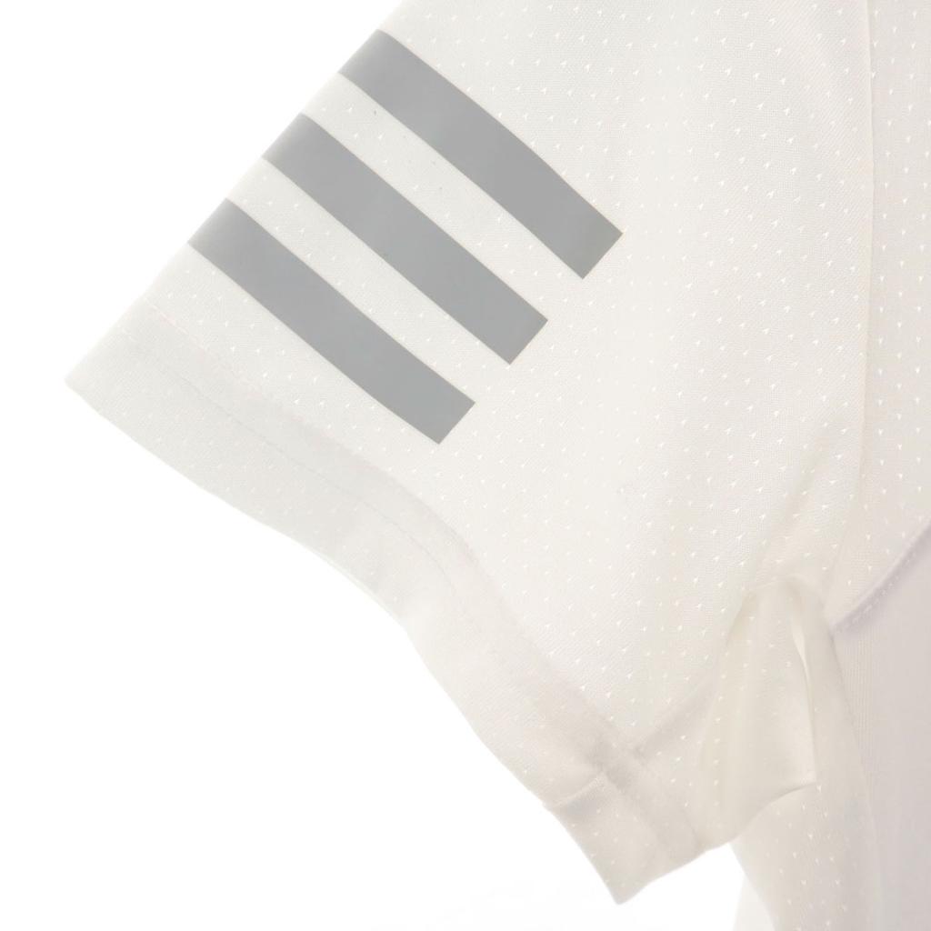 Неиспользованная теннисная футболка-поло adidas с коротким рукавом и сетчатыми вставками M белая Женская Б/У