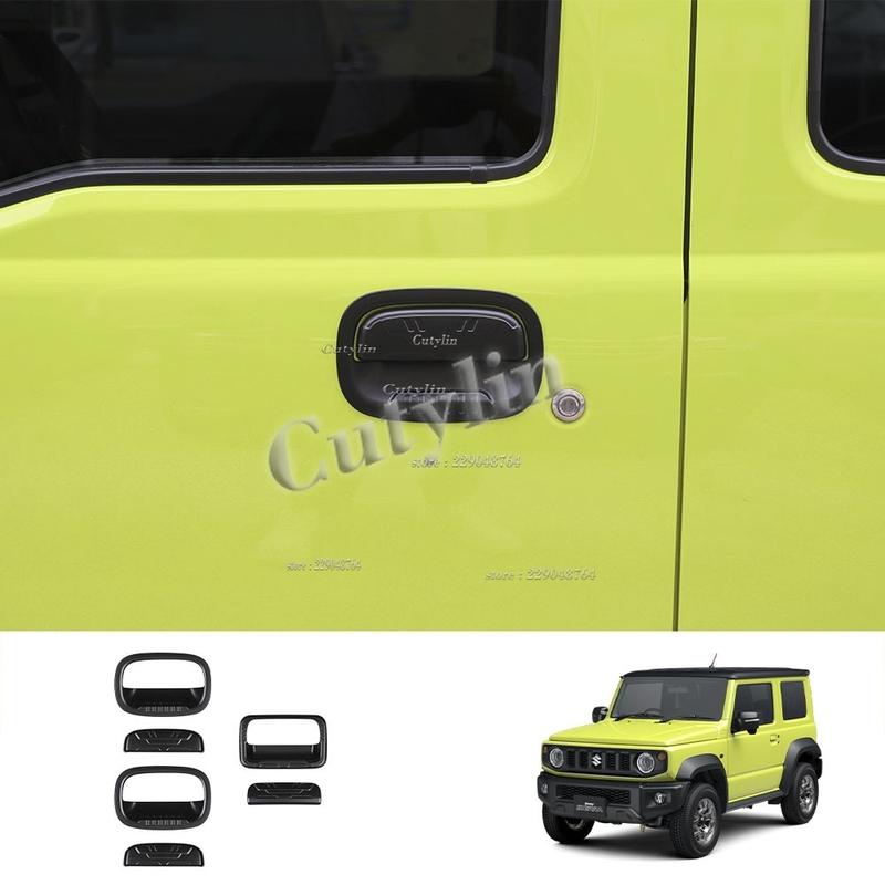 For SUZUKI Jimny Nomade 2025 2026 ABS Black Matte Door Handle Cover Trim Door DecoratioN Sticker Accessories