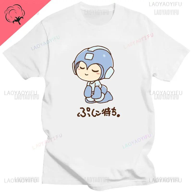 Мужская футболка с принтом видеоигры Mega Man, официальная футболка Megaman X Player Select из хлопка, модная футболка с коротким рукавом, новая мужская подарочная футболка