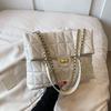 IELGY Большая вместительная сумка под мышками с бриллиантами, модная сумка на цепочке, модная сумка-мессенджер на одно плечо.