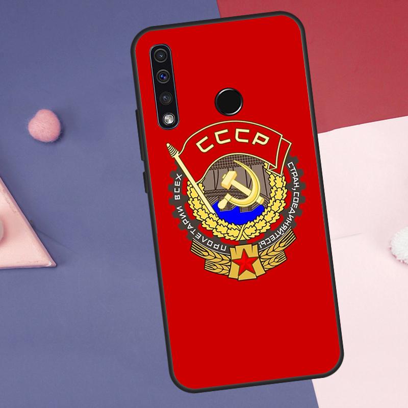 Soviet Union USSR Flag Case For Huawei Nova Y72 Y73 Y70 Y90 Y60 Y61 Y91 12s 12i 11i 8i 9 10 SE P30 P40 Lite P60 Pro