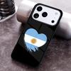Чехол для телефона с флагом Аргентины для iPhone 17 16 15 14 13 12 11 Pro Max Plus 17Air Мягкий силиконовый чехол