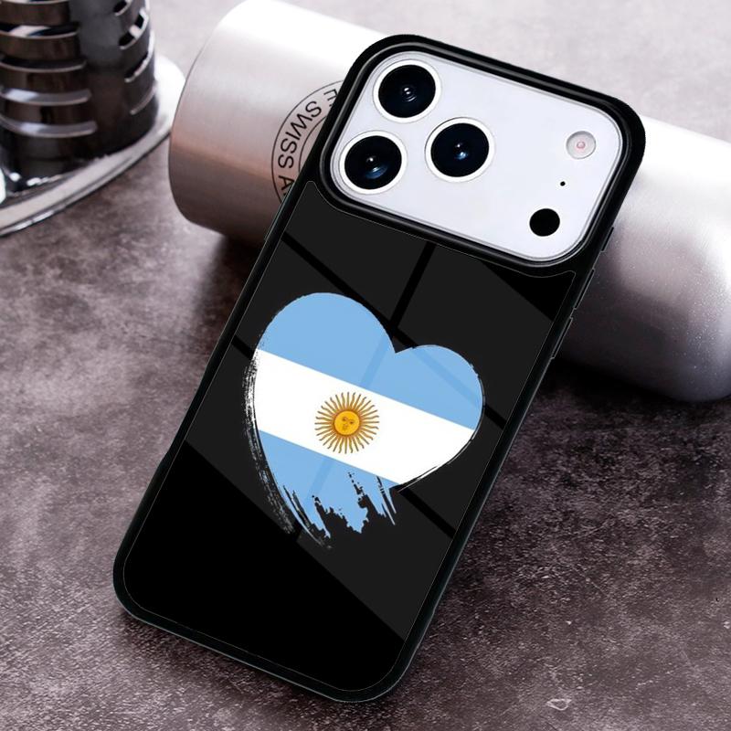 Чехол для телефона с флагом Аргентины для iPhone 17 16 15 14 13 12 11 Pro Max Plus 17Air Мягкий силиконовый чехол