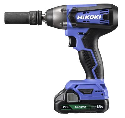 HiKOKI 18V беспроводной ударный гайковерт максимальный крутящий момент аккумулятор x 1 зарядное устройство с кейсом 162 Н·м 2.0Ah FWR18DF(BG)