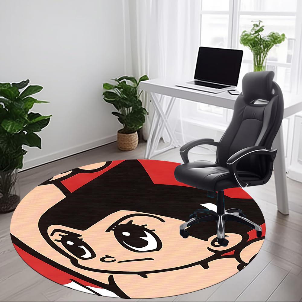 Astro Boy Office Round Area Rug, Under Office Chairs Bedroom Living Room Home Decor, a1022390
