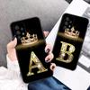 Модный чехол из розового золота с бриллиантовой короной и 26 буквами для Samsung A52, чехол для Samsung Galaxy A72 A52 A32 A12 A42 A71 A51 A31 A21s A21EU A11