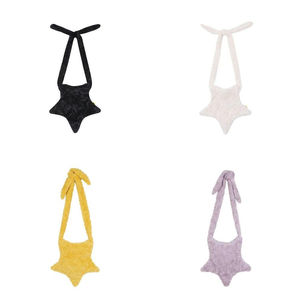 Gifts Y2K DIY Strap Star Plush Shoulder Bags Crossbody Bags Purse Wallets Girls Messenger Bags
