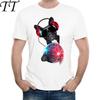 Newest Fashion Printed Disco Ball Pug Design Printed T Shirt Fashion Men's Hipster Fitness T-shirts Summer Brand Clothing Shirts