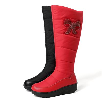 Брезентовые ботинки из микрофибры с пуховым волокном, осенне-зимние, средний каблук, размер 44, суперразмер, зимние ботинки с круглым носком, сохраняющие тепло, высокие сапоги