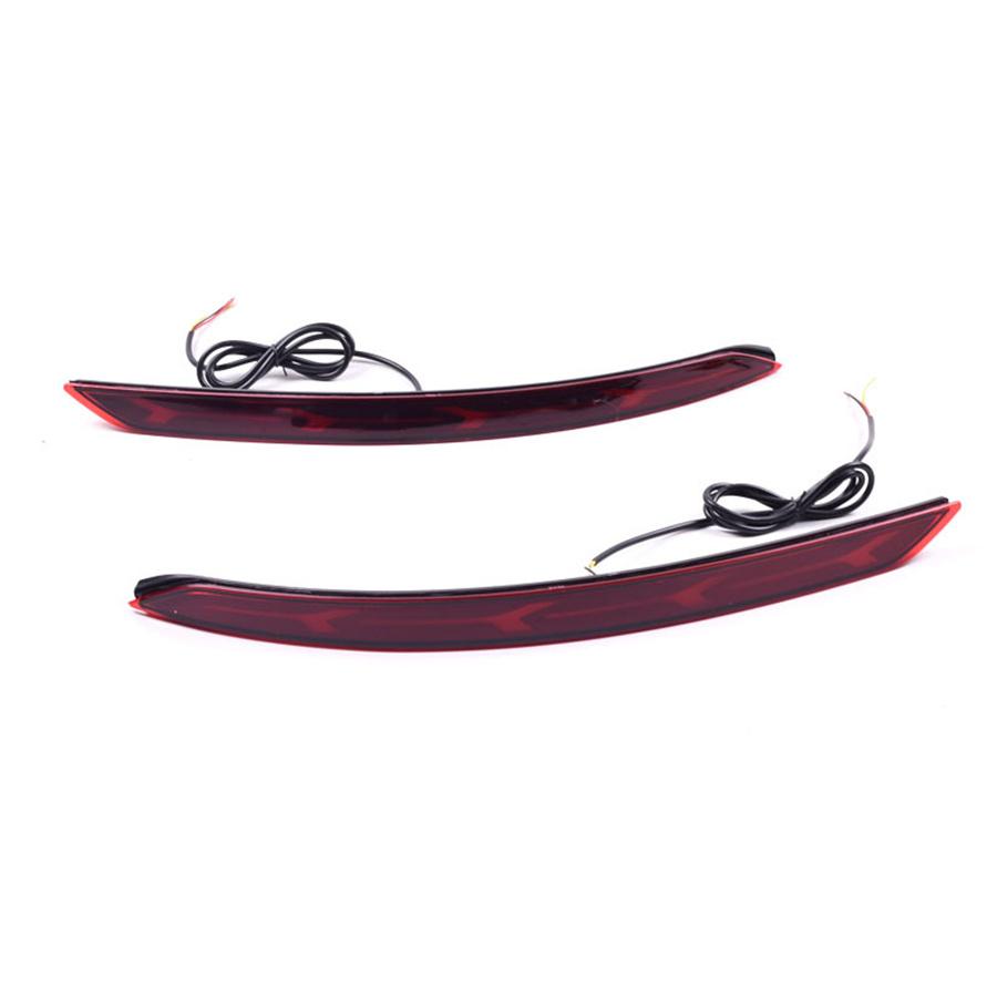 2x Светодиодный отражатель заднего бампера Стоп-сигнал Динамичный указатель поворота Для Hyundai Elantra