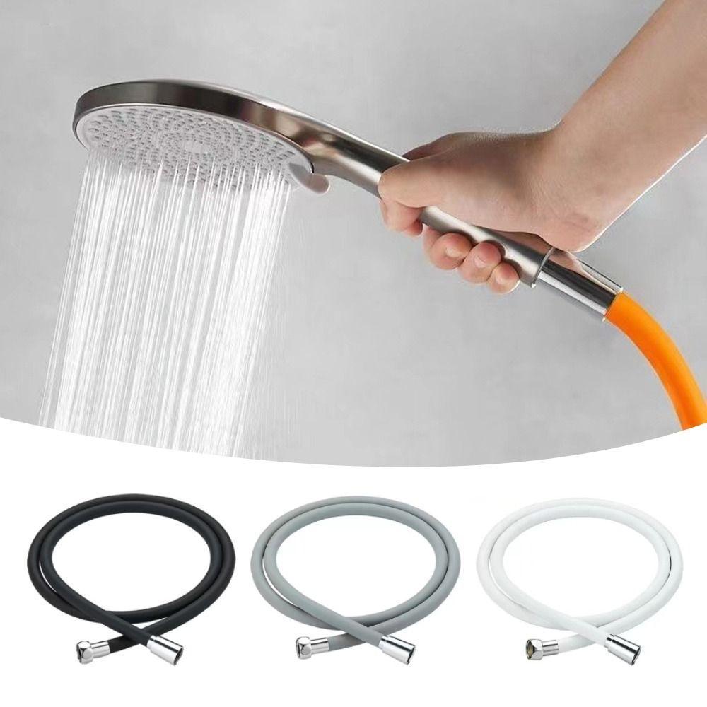 Anti-Winding Silicone Flexible Shower Hose 1.5/2M Showerhead Tube Bathroom Faucte Accessories