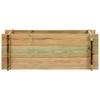 Garden Raised Bed Green 120 x 80 x 32 cm Solid Pine Wood