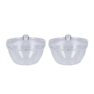 Набор из 2 стеклянных мисок для микроволновой печи, Hario Cooking, Подходит для использования в микроволновой печи, Можно мыть в посудомоечной машине, Сделано в Японии, Chawanmushi, Гарнир, Приготовление в микроволновой печи,