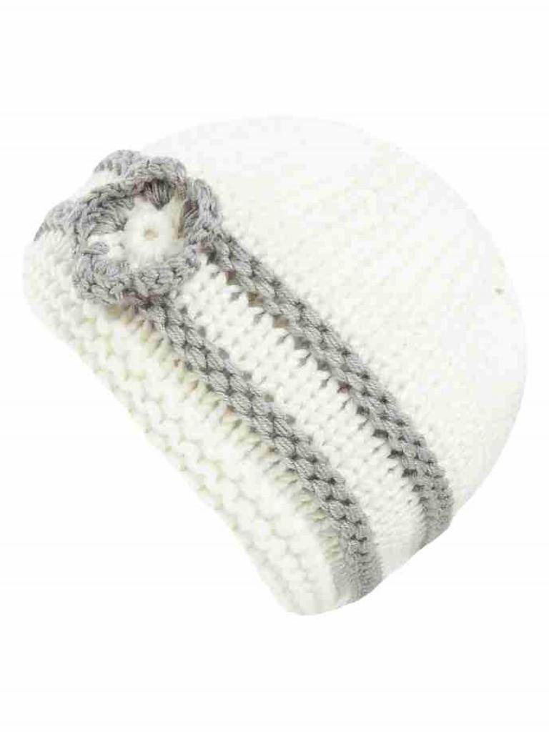 Girl' hat, white, flower, Döll