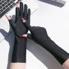 Women Girls Mid-long Slip Resistant Driving Gloves Etiquette Gloves Sunscreen Gloves Anti UV