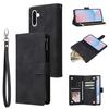For Samsung Galaxy A56 5G Case Zipper Wallet Multiple Card Slots Leather Phone Cover